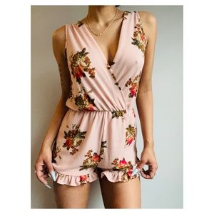 Floral Pink Romper
